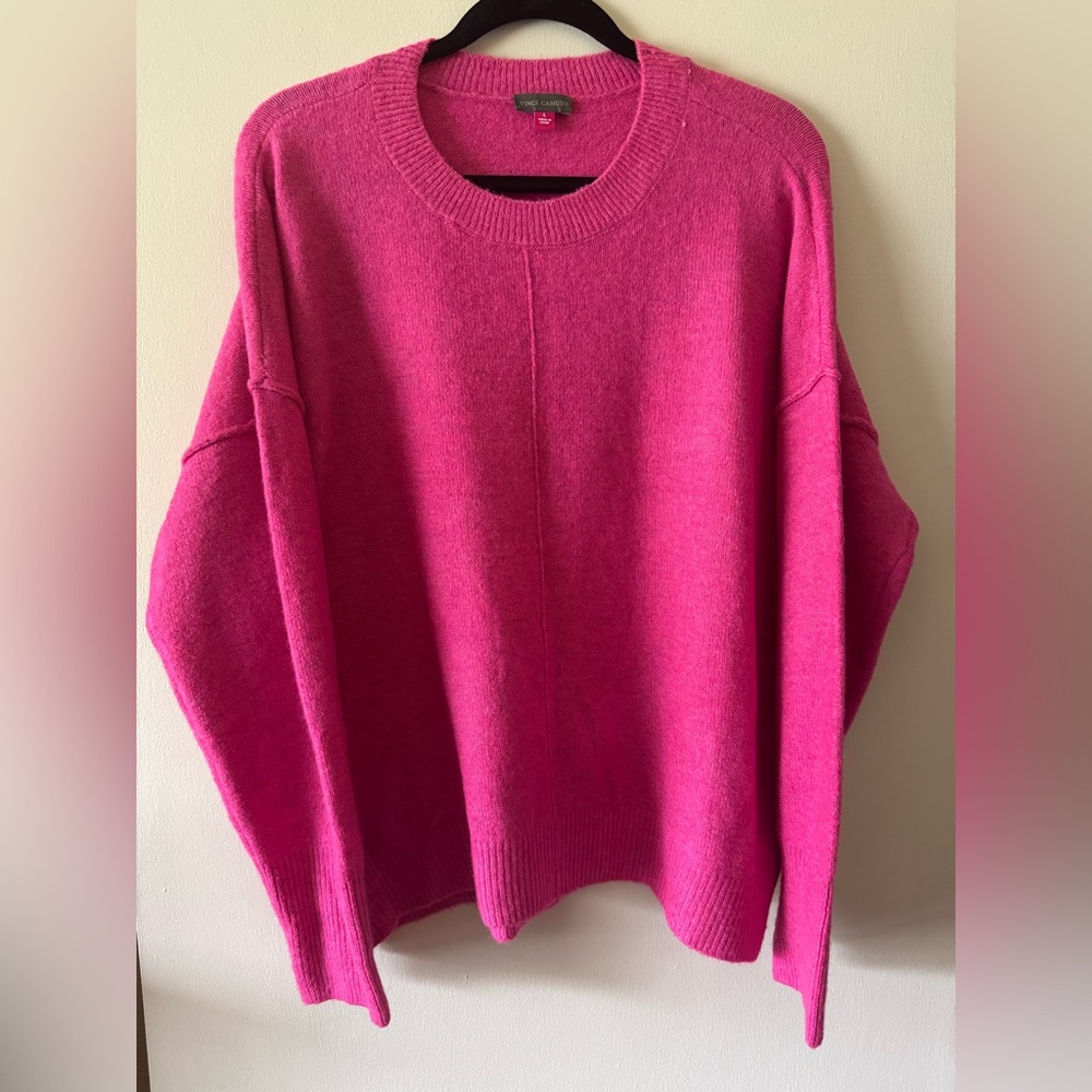 Vince Camuto Fuchsia Crew Neck Sweater